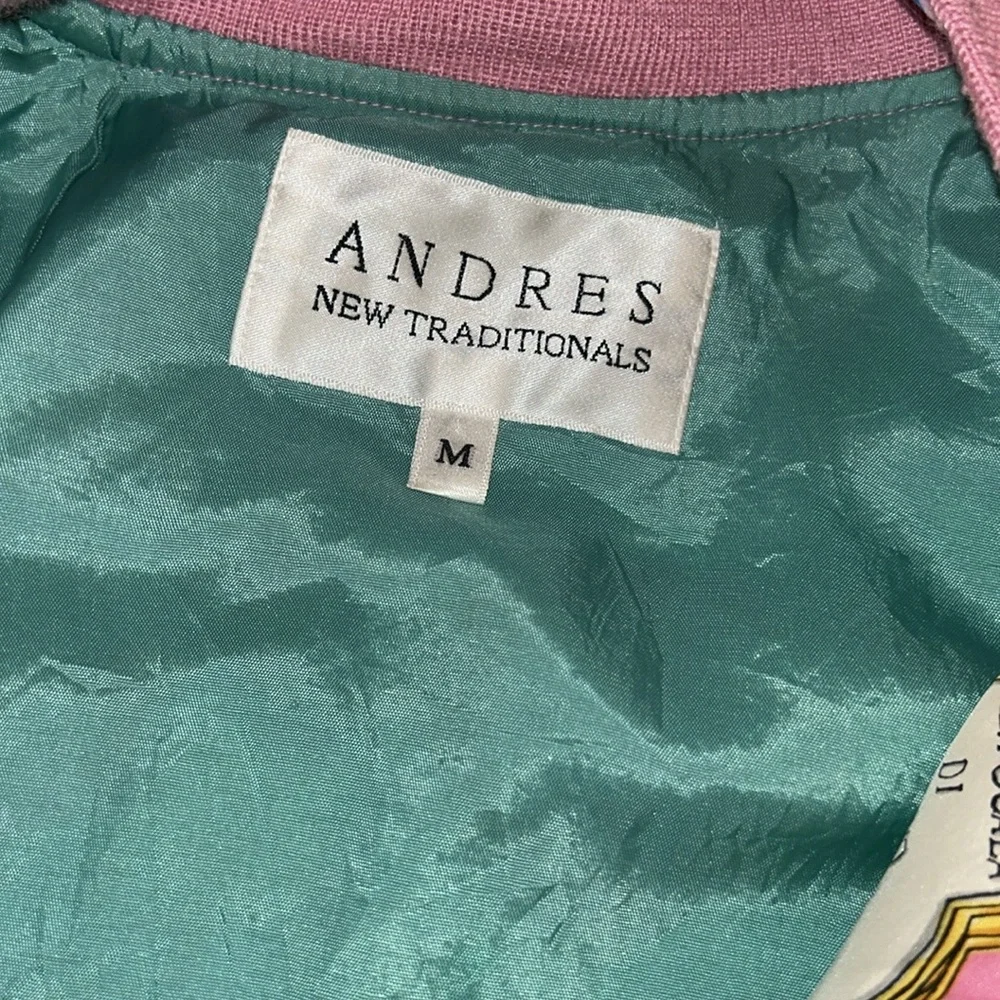 Andres New Traditionals Silk Full Zip Lightweight Jacket - Picture 4 of 12